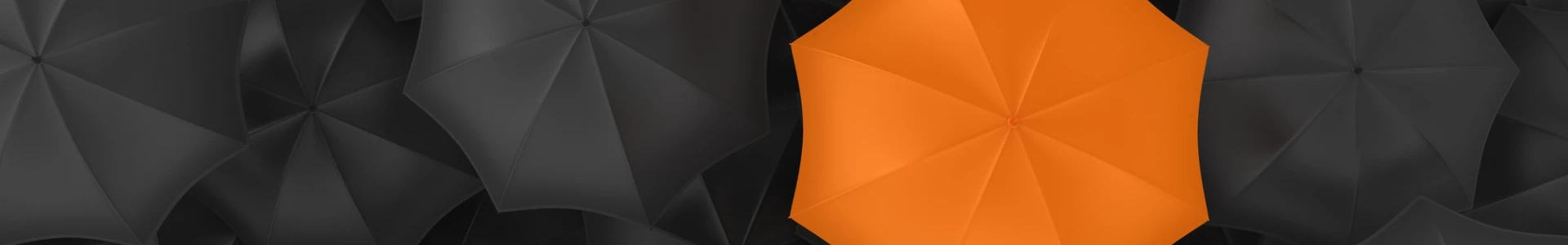 pomarańczowy parasol