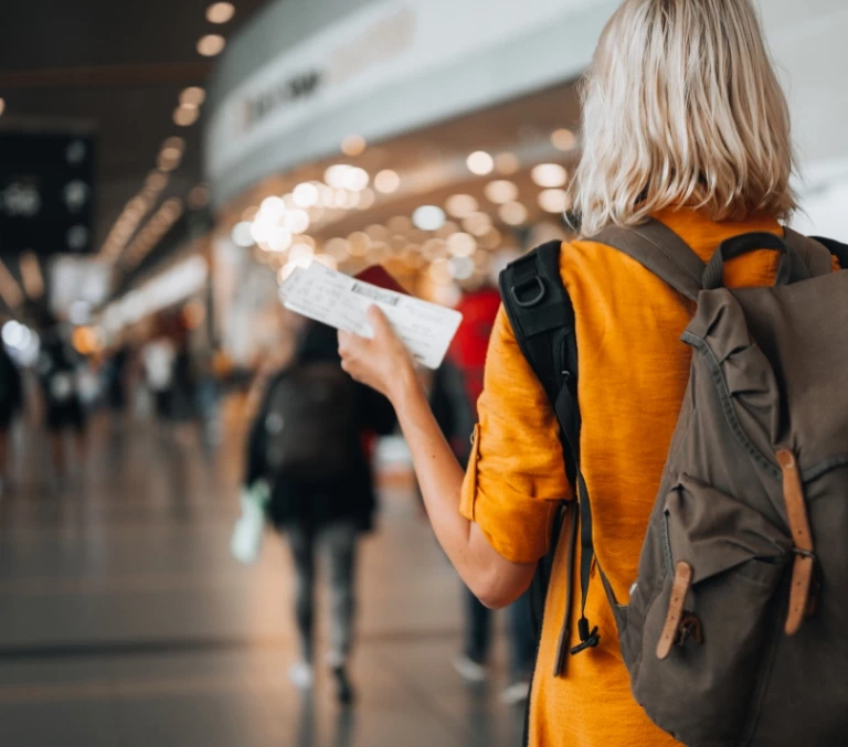 kobieta na&nbsp;lotnisku